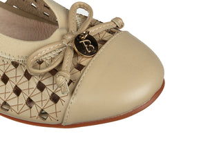 Półbuty Bayla-018 07133-732 Beige, Beżowy, Skóra naturalna