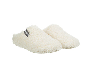 Pantofle Verbenas York Curly Crudo 212003, Beżowy, Materiał