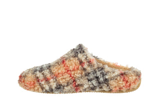 Pantofle Verbenas York Plaid Borrego Beig 212011, Wielokolorowe, Materiał