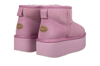 Śniegowce Emu Stinger Micro Flatform Mauve Mist 119198, Fioletowy, Skóra naturalna
