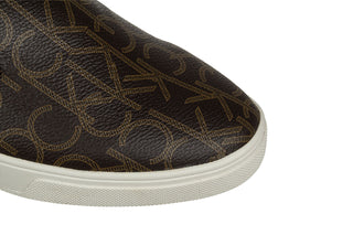 Półbuty Calvin Klein Hyacinth Iconogram Brown 098041, Skóra ekologiczna