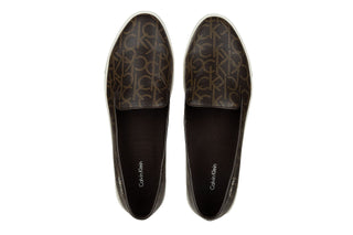 Półbuty Calvin Klein Hyacinth Iconogram Brown 098041, Skóra ekologiczna