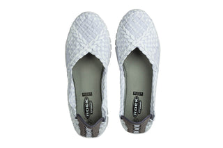 Półbuty Rock Carioca White Knit 032028, Biały, Materiał