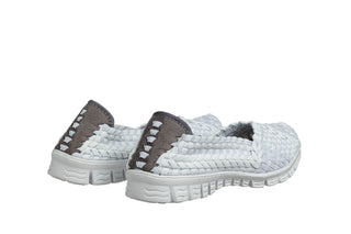 Półbuty Rock Carioca White Knit 032028, Biały, Materiał
