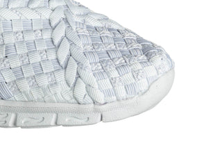 Półbuty Rock Carioca White Knit 032028, Biały, Materiał