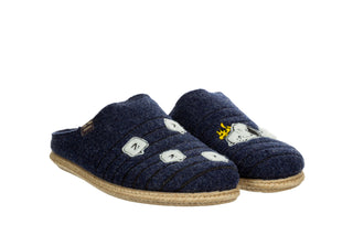 Pantofle Toni Pons Charlie Blue 204018, Granatowy, Filc