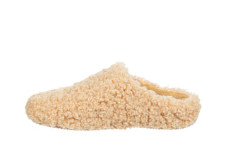 Pantofle Verbenas York Curly Sand 212004, Beżowy, Materiał