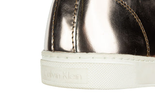 Półbuty Calvin Klein Hamilton Brass 098038, Złoty, Skóra naturalna