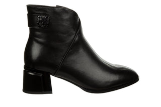 Botki Loretta Vitale C9629 Black Leather 514282, Czarny, Skóra naturalna