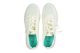 Półbuty Emu Miki White 119195, Biały, Materiał