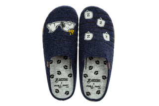 Pantofle Toni Pons Charlie Blue 204018, Granatowy, Filc