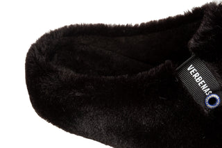 Pantofle Verbenas York Groseto Negro 212010, Czarny, Materiał