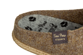 Pantofle Toni Pons Charlie Taupe 204017, Beżowy, Filc