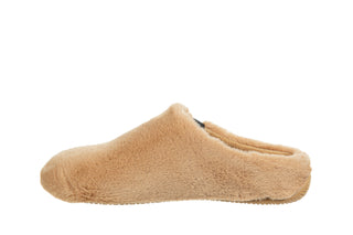 Pantofle Verbenas York Groseto Camel 212009, Beżowy, Materiał