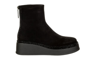 Botki Loretta Vitale C9638 Black Suede 514285, Czarny, Skóra naturalna