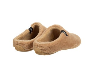 Pantofle Verbenas York Groseto Camel 212009, Beżowy, Materiał