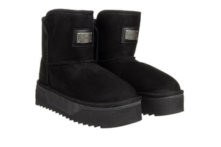 Śniegowce D Franklin Boots Nordic V2 Basic Low Black 206003, Czarny, Materiał