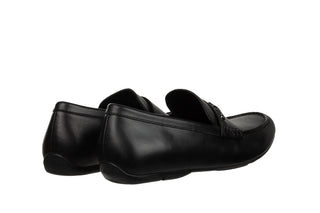 Półbuty Calvin Klein Saint Shiny Vacchetta Black, Czarny, Skóra naturalna