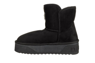 Śniegowce D Franklin Boots Nordic V2 Basic Low Black 206003, Czarny, Materiał
