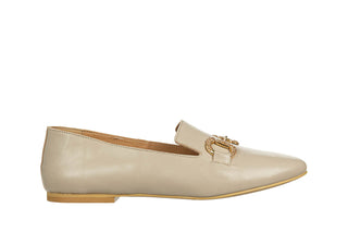 Mokasyny Bayla-159 4959 001-P Beż Lico 159193, Skóra naturalna