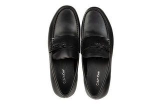 Półbuty Calvin Klein Saint Shiny Vacchetta Black, Czarny, Skóra naturalna