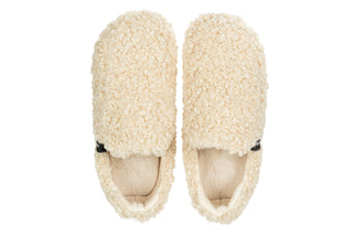 Pantofle Verbenas Yuk Curly Beig 212012, Beżowy, Materiał