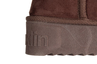 Śniegowce D Franklin Nordic V2 Basic Low Chocolate 206010, Brązowy, Materiał