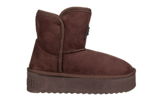 Śniegowce D Franklin Nordic V2 Basic Low Chocolate 206010, Brązowy, Materiał