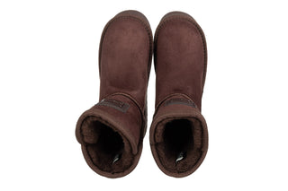 Śniegowce D Franklin Nordic V2 Basic Low Chocolate 206010, Brązowy, Materiał