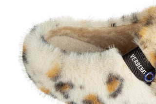 Pantofle Verbenas York Fur Leo Caramelo 212008, Beżowy, Materiał