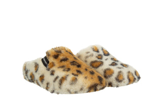 Pantofle Verbenas York Fur Leo Caramelo 212008, Beżowy, Materiał