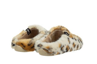 Pantofle Verbenas York Fur Leo Caramelo 212008, Beżowy, Materiał