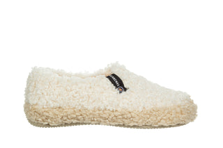 Pantofle Verbenas Yecla Curly Crudo Beig 212001, Beżowy, Materiał