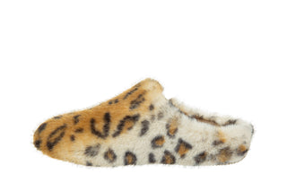 Pantofle Verbenas York Fur Leo Caramelo 212008, Beżowy, Materiał