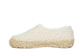 Pantofle Verbenas Yecla Curly Crudo Beig 212001, Beżowy, Materiał