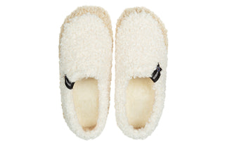 Pantofle Verbenas Yecla Curly Crudo Beig 212001, Beżowy, Materiał