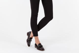 Półbuty Bayla-156 3313 Bordowo-Czarne, Skóra naturalna