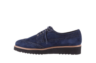 Półbuty Bayla-018 1661-X32 Navy, Granat, Skóra naturalna