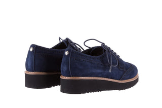 Półbuty Bayla-018 1661-X32 Navy, Granat, Skóra naturalna