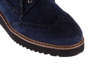 Półbuty Bayla-018 1661-X32 Navy, Granat, Skóra naturalna