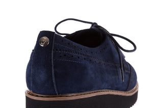 Półbuty Bayla-018 1661-X32 Navy, Granat, Skóra naturalna