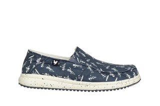 Półbuty Walk In Pitas Bones Marino Blanco 003301, Granatowy, Materiał