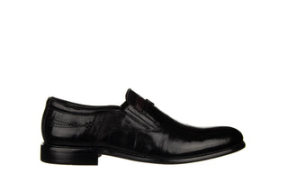Półbuty John Doubare YGC-Z253-351-1 Black 104176, Czarny, Skóra naturalna
