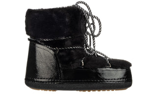 Śniegowce Bayla-194 Moonia Black 194009, Czarny, Futro sztuczne