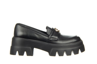 Mokasyny Bayla-159 4481 076-P Czarny Lico 159064, Skóra naturalna