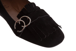 Mokasyny Bayla-174 MI3702 Czarny, Skóra naturalna