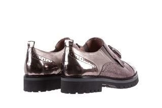 Półbuty Bayla-018 1922-X20 Pewter, Srebrny, Skóra naturalna