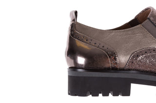 Półbuty Bayla-018 1922-X20 Pewter, Srebrny, Skóra naturalna