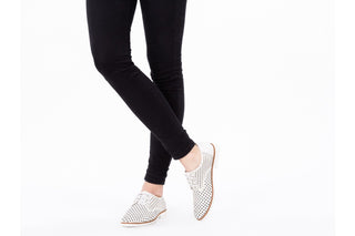 Półbuty Bayla-018 1133-221 White Silver 018505, Biały/Srebrny, Skóra naturalna