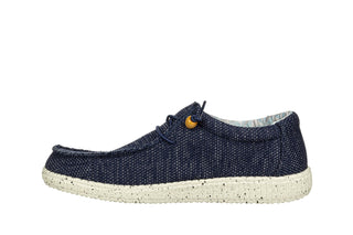 Półbuty Walk In Pitas Wp150 Wallabi Knitted Periscope 003318, Granatowy, Materiał